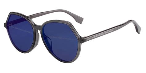 Fendi FF 0243/F/S Asian Fit TJV/FF Sunglasses in Silver 